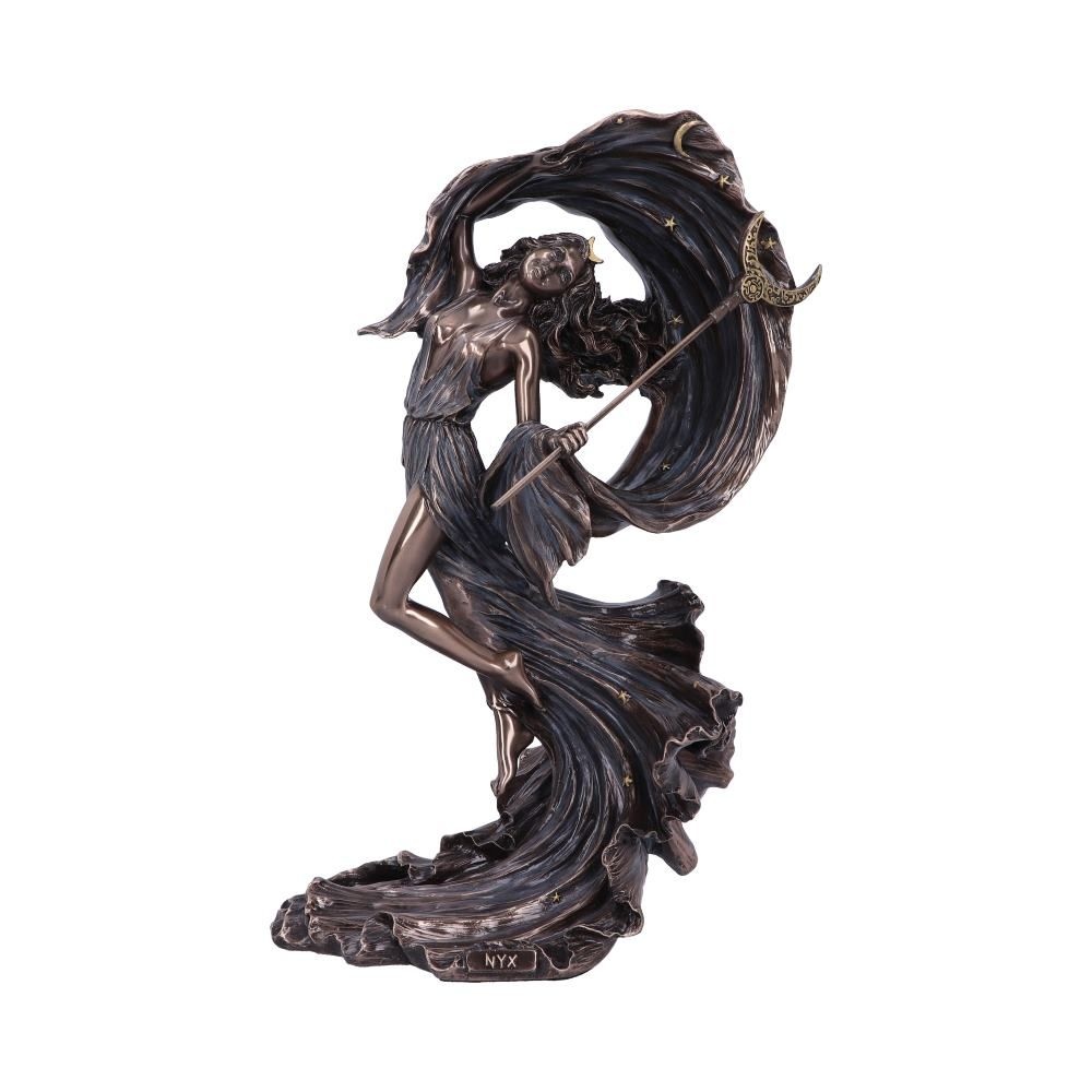 Nemesis Now - Nyx Greek Goddess of the Night Figurine - Bronze coloured